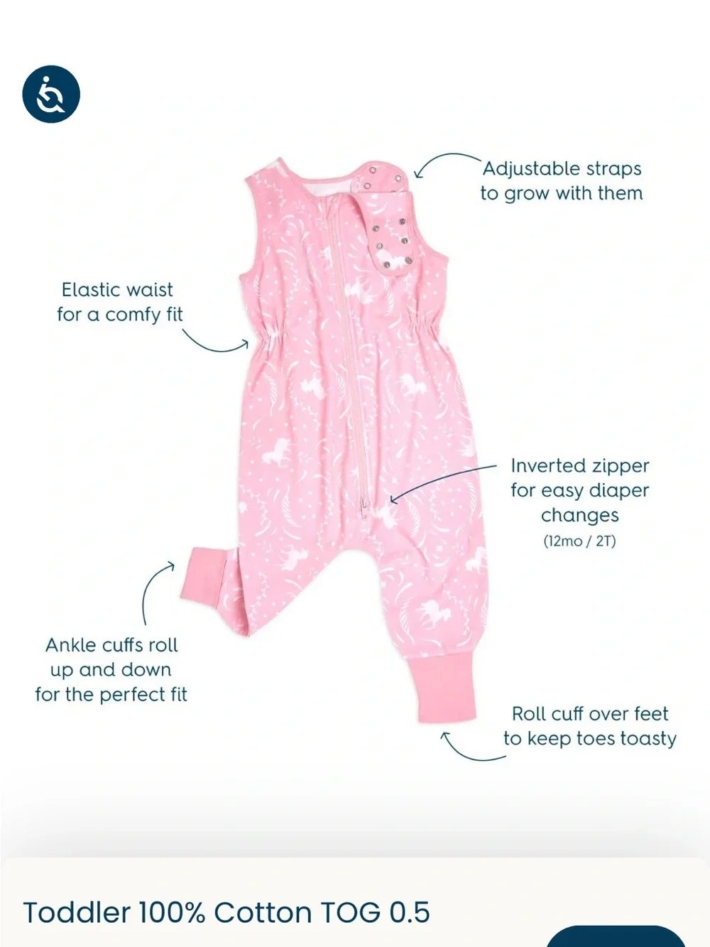 Halo Early Walker Sleep Slack
